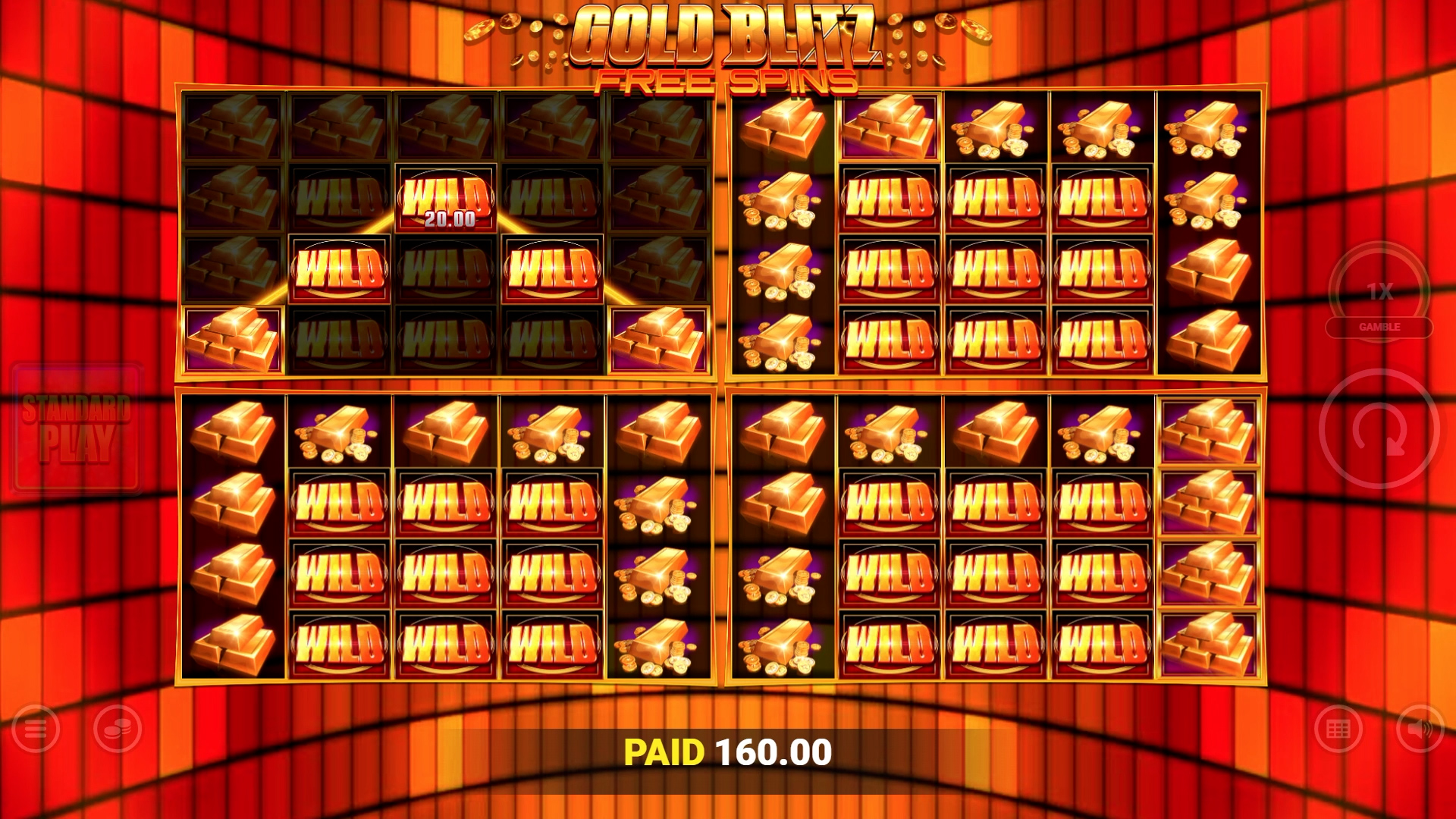 GOLD BLITZ FREE SPINS FORTUNE PLAY