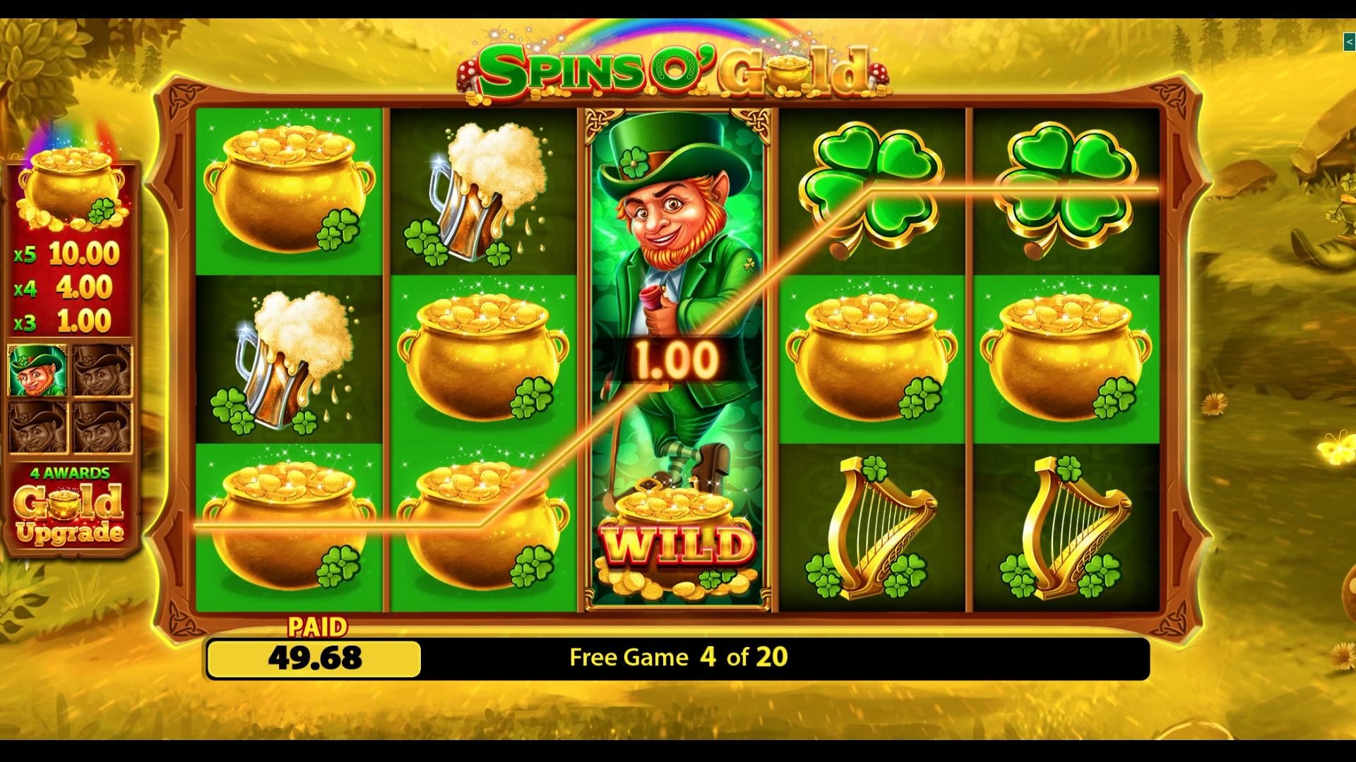 SPINS O’ GOLD FORTUNE PLAY